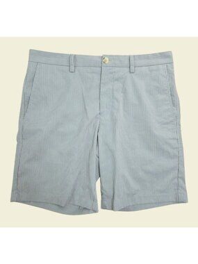 Southern Tide Gray Striped Seersucker Shorts Size 34